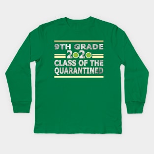 9th grade 2020 class of the quarantined Kids Long Sleeve T-Shirt